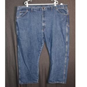 Dickies Carpenter Work Jeans Men's 50x30 Big & Tall Distressed Denim